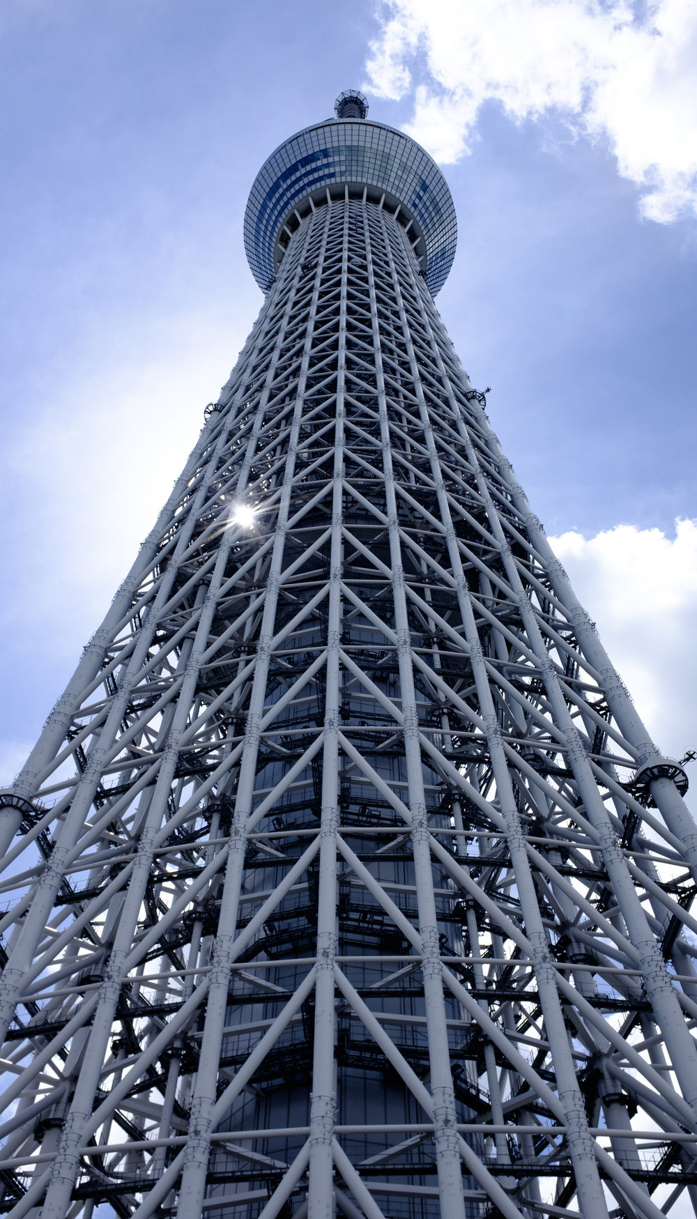 Looking up at the Tokyo Skytree - This was from a separate trip earlier that year when I bought the X100F