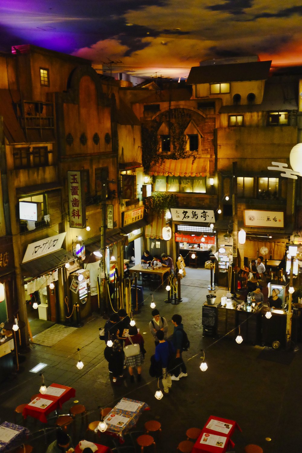Retro street at the Ramen Museum