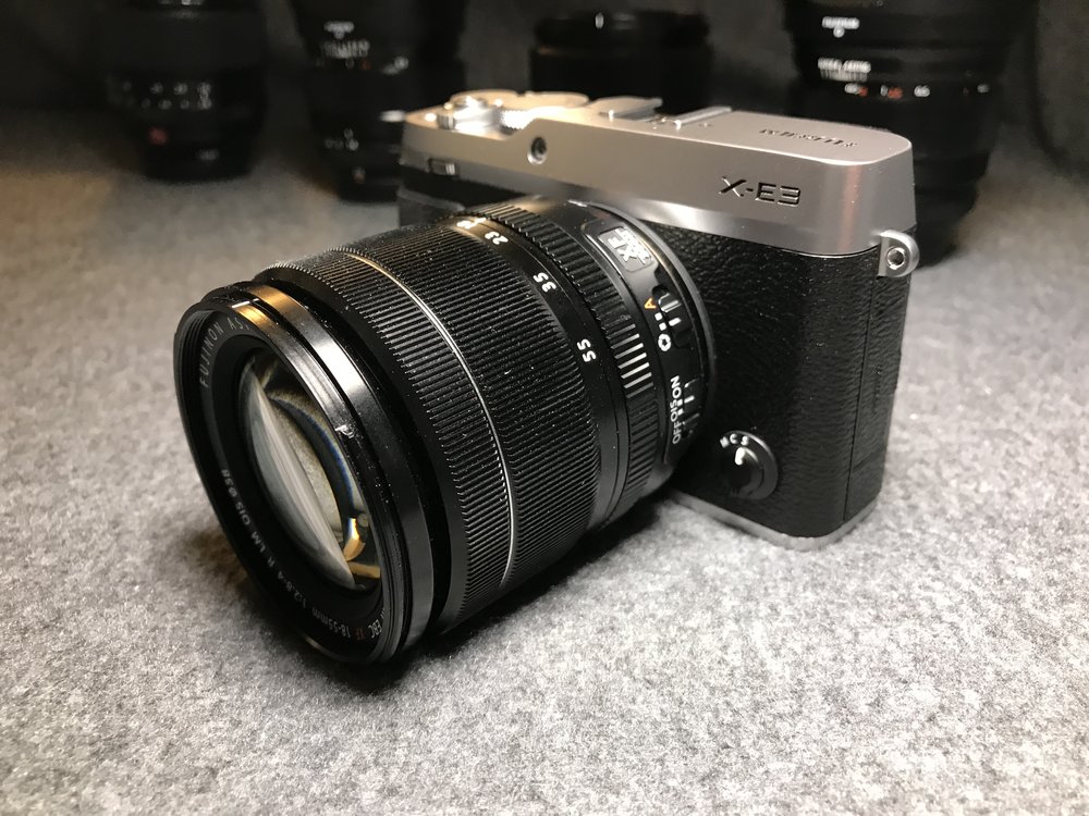 XF18-55mm, right at home. -&amp;nbsp;I apologise in advance for all the dust on my lenses, they tend to be well used :)