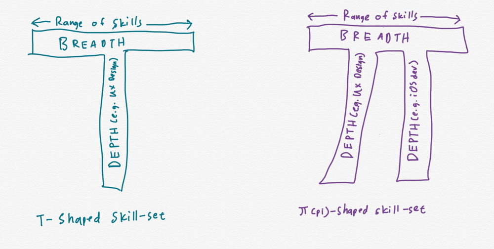 T-shaped and pi-shaped skill-sets