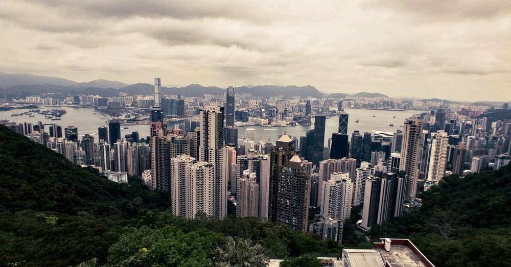 Easy cityscape after a hike up Victoria Peak - Wide 18mm Lens + iPhone X
