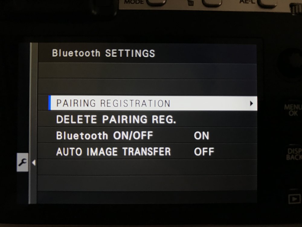 Your camera will ask you to register a smartphone on first boot.