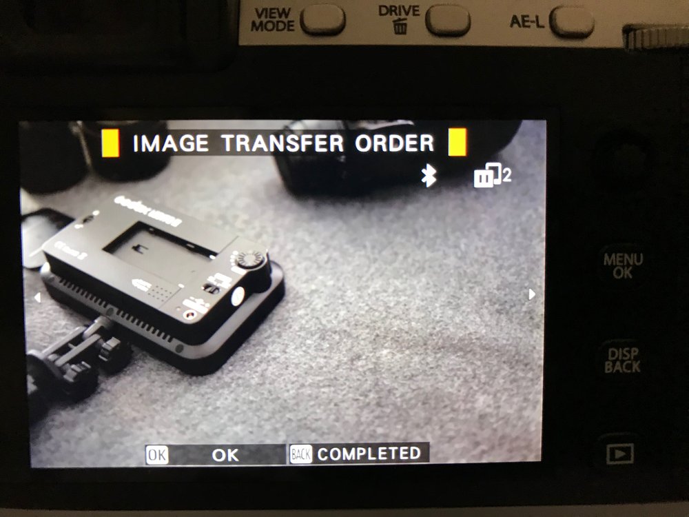 Your X-E3 will take orders, if you can figure out the interface.