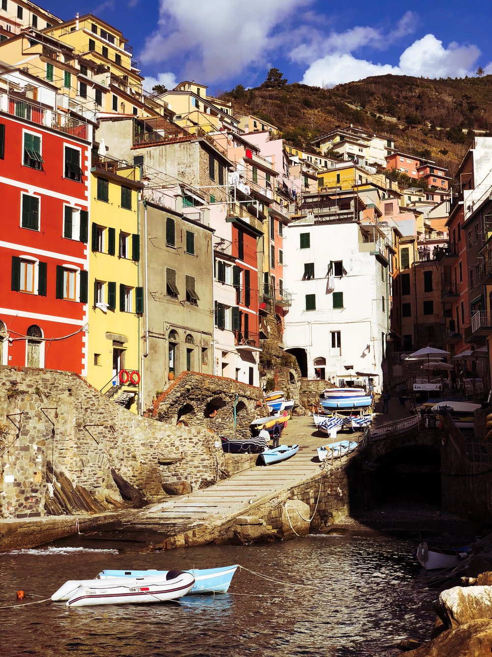 Riomaggiore with the nifty-fifty
